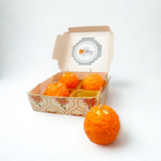 Motichoor Ladoo Candle (Set of 4) | classic vanilla fragrance