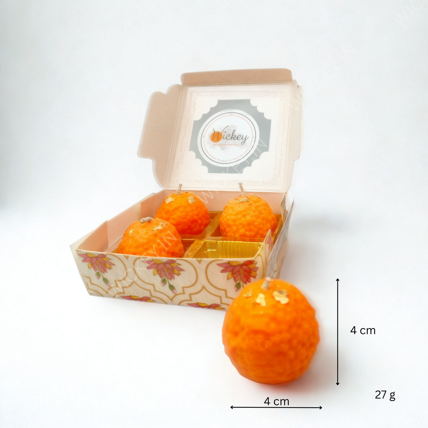 Motichoor Ladoo Candle (Set of 4) | classic vanilla fragrance