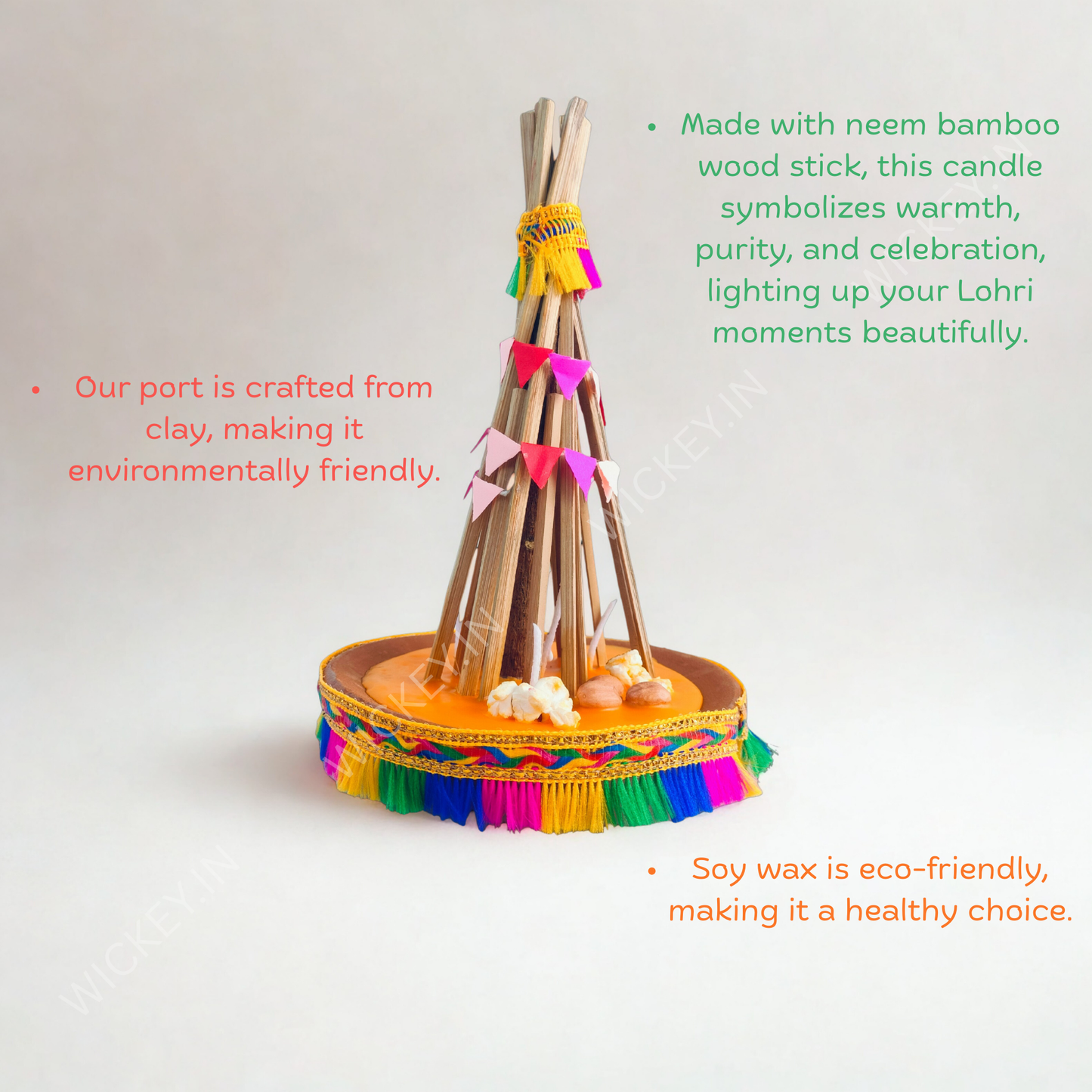 Holika Dahan Special Neem Bamboo Candle