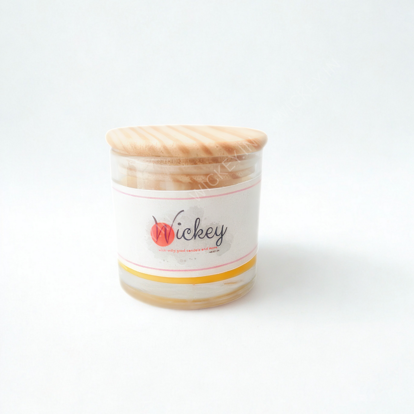 Wooden Head Glass Jar Scented Candle