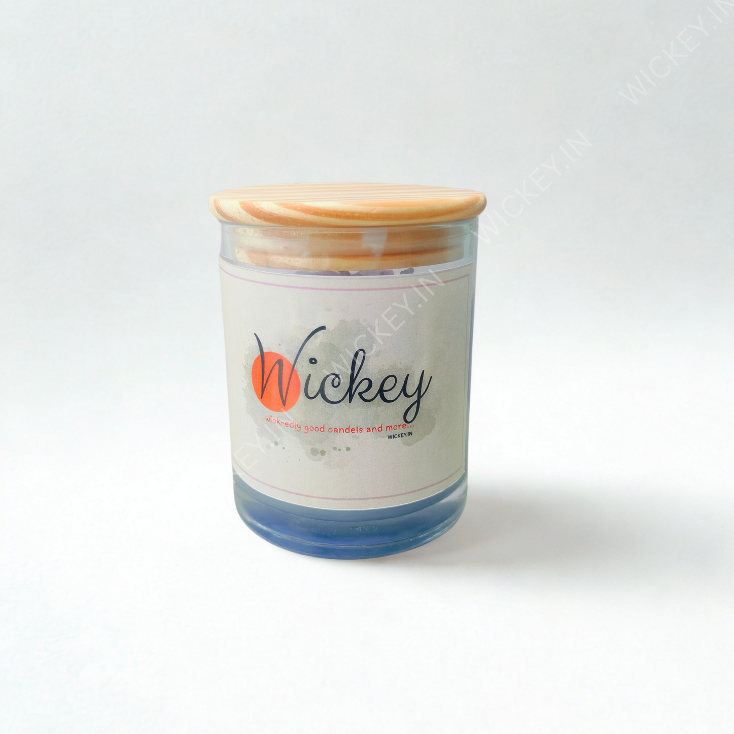 Wooden Head Glass Jar Scented Candle