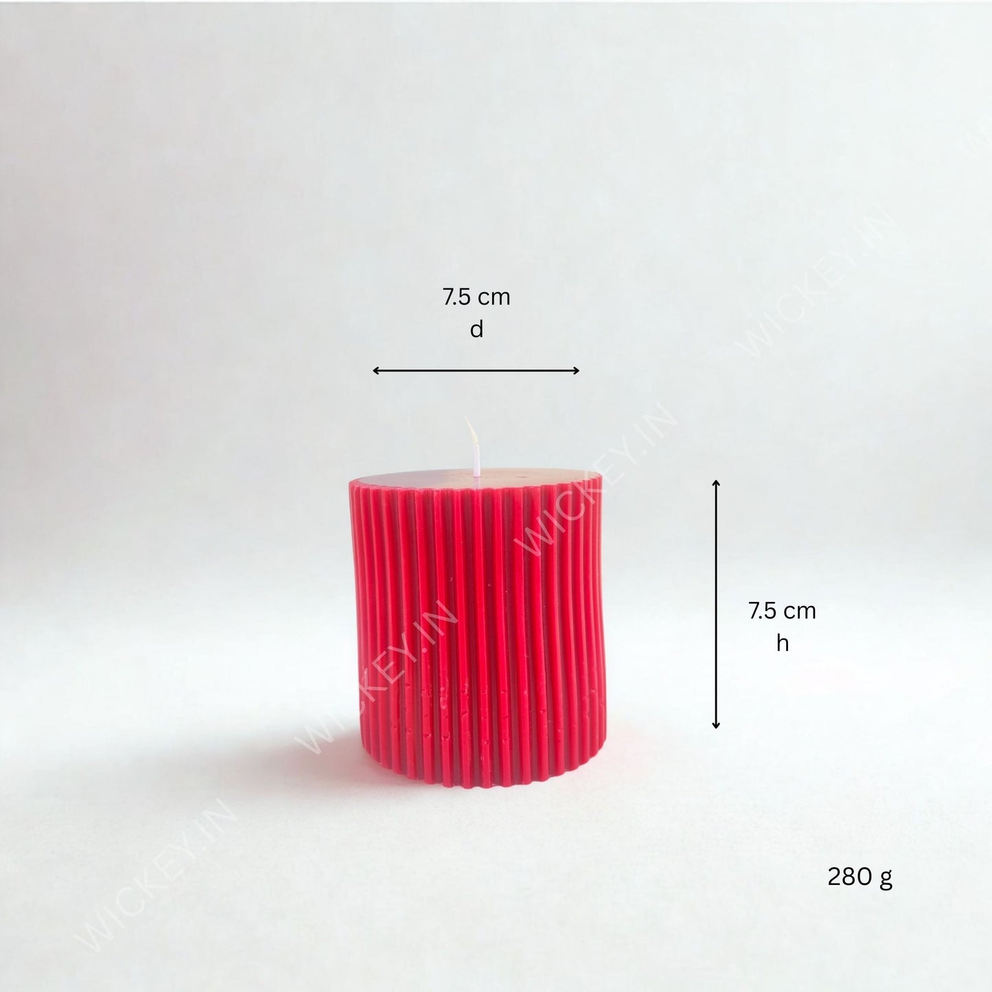 Midnight Rose Pillar Candle