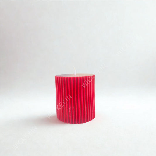 Midnight Rose Pillar Candle