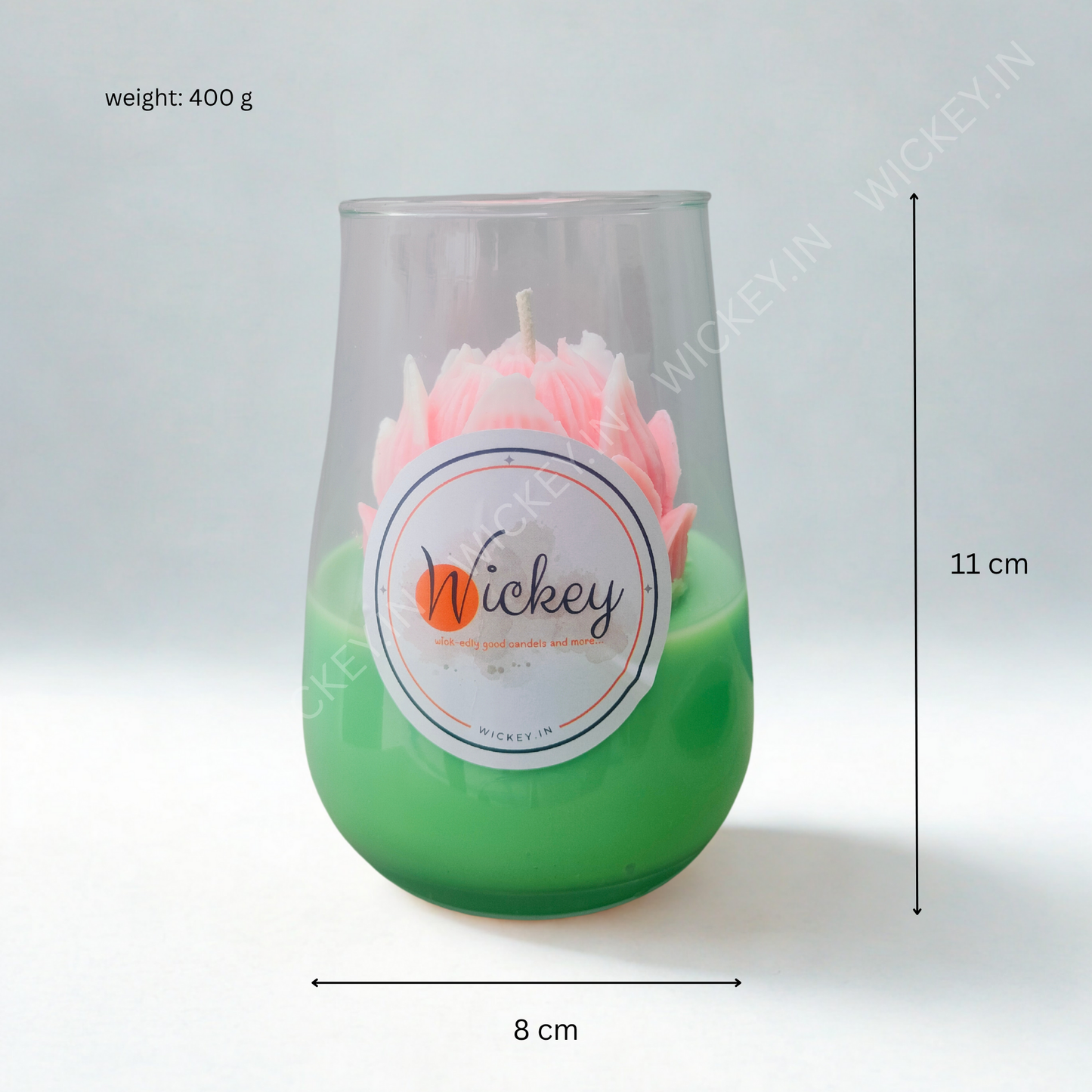 Mellow glass Jar Candle | Dark Rose Fragrance