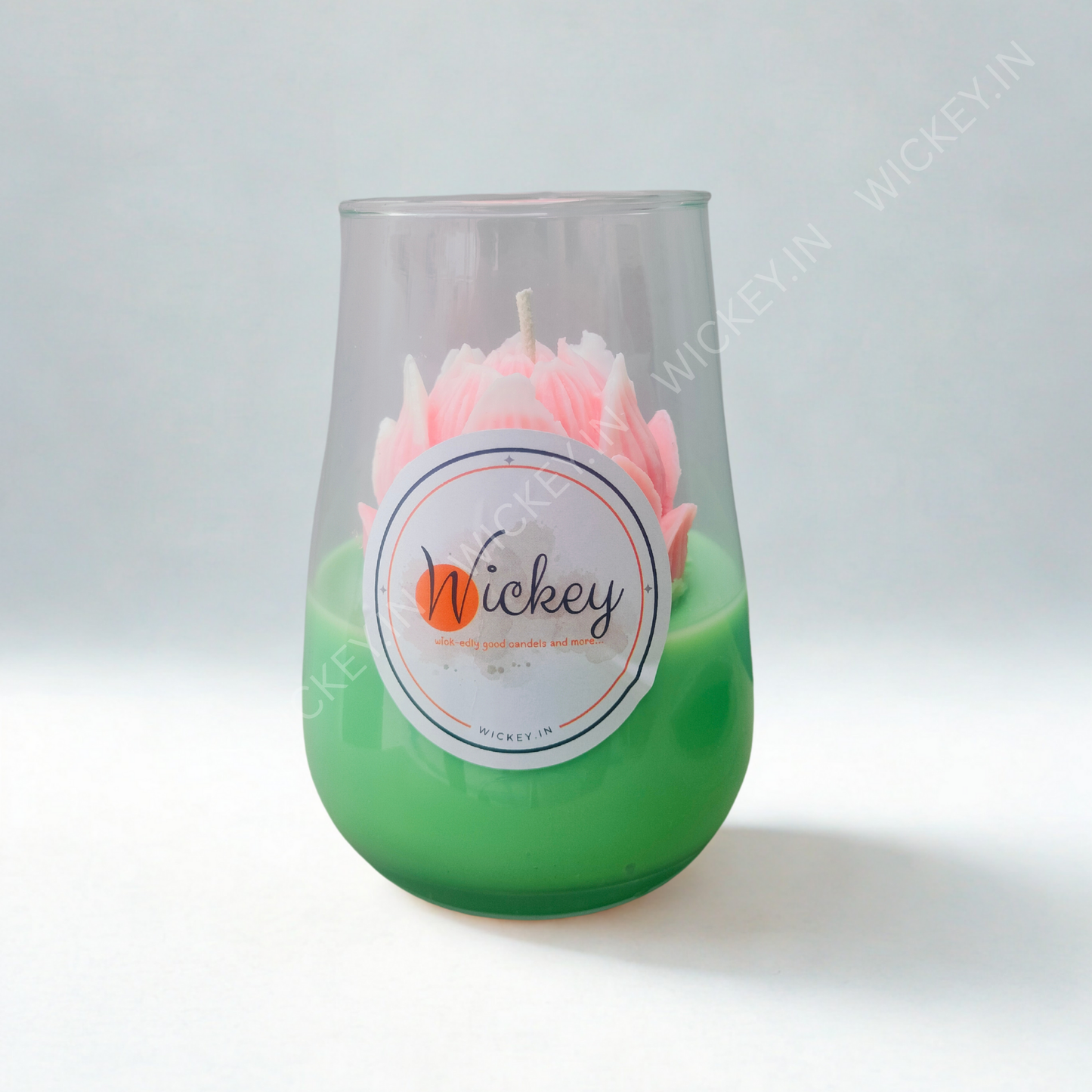 Mellow glass Jar Candle | Dark Rose Fragrance